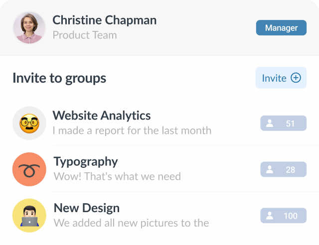 Link invitation in Compass